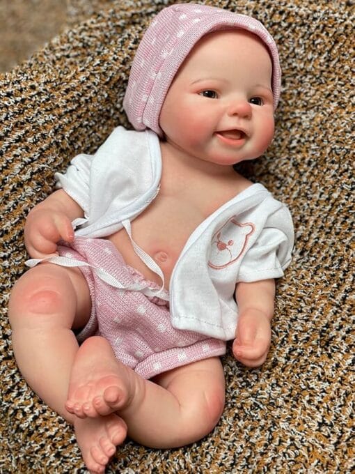 15inch Full Body Silicone Reborn Baby Dolls Full Platinum Silicone Realistic Newborn Baby